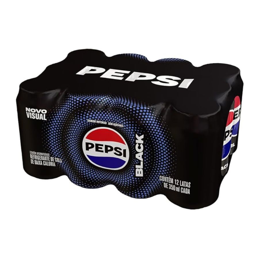 Refrigerante Pepsi Black Zero Lata 350ml Pack